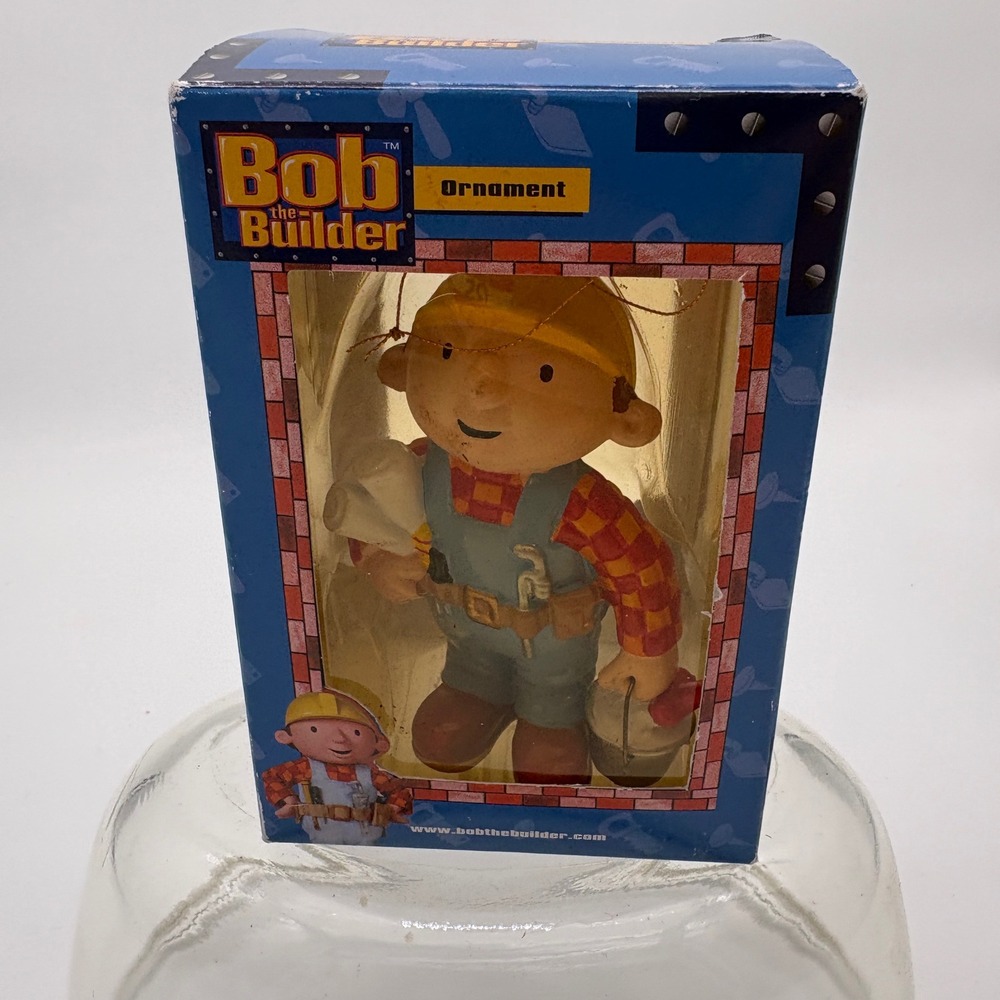 Bob the‎ Builder Kurt S Adler Christmas Ornament Vintage Paint handyman 2002 Fig